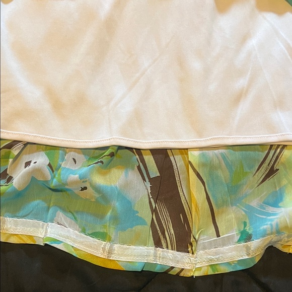 Christopher & Banks A-Line Skirt - Yellow and Blue Floral - Picture 5 of 5